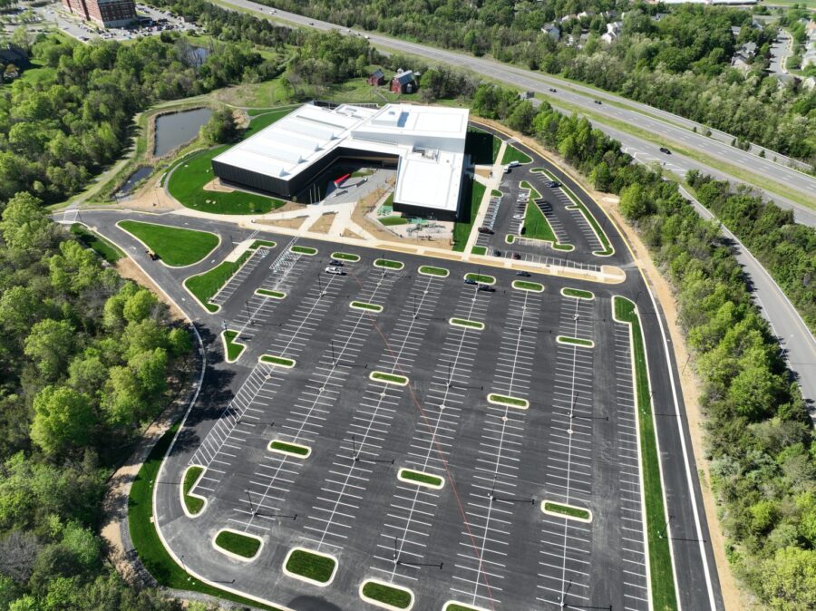 Aerial View of Ashburn Recreation and Community Center