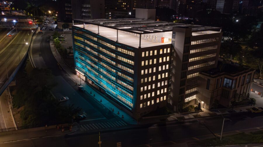 BBJ QGAR Final Photo Night Photo East Facade