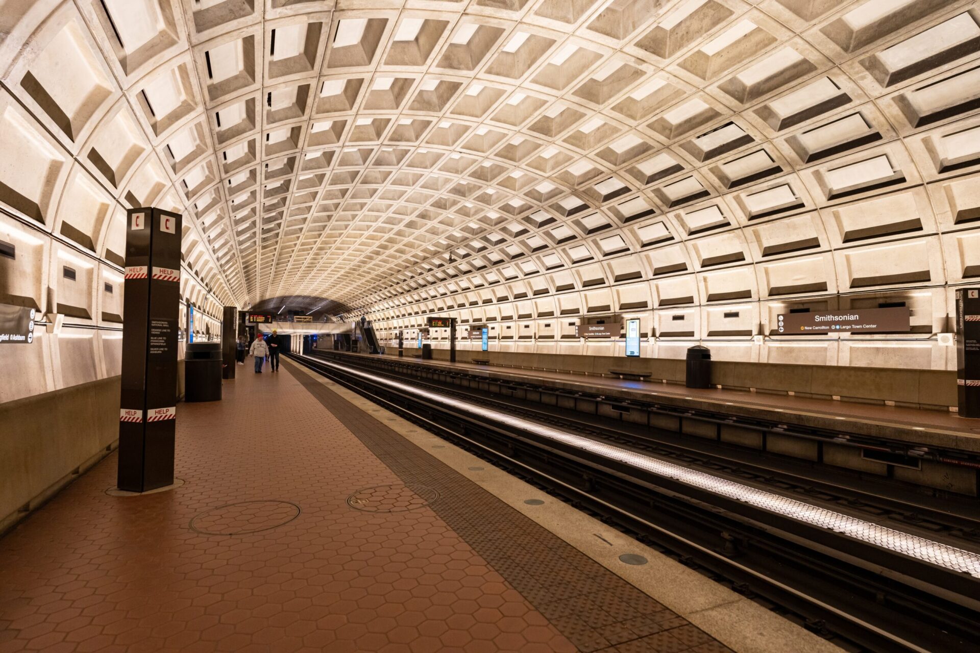 A station of the underground metro in Washington D.C.