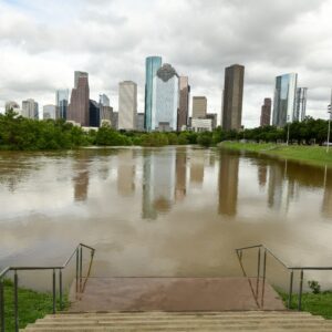 Buffalo,Bayou,Park,Houston,,Flooded,After,Hurricane,Beryl
