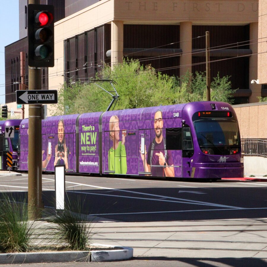 light rail transit crossing